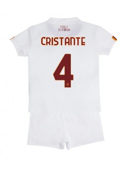 AS Roma Bryan Cristante #4 Auswärts Trikotsatz für Kinder 2022-23 Kurzarm (+ Kurze Hosen)